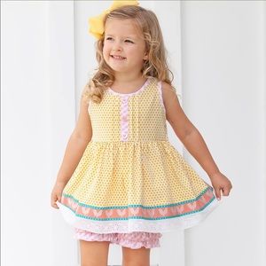 Shrimp and Grits Kids Spring Chicken Tunic Top